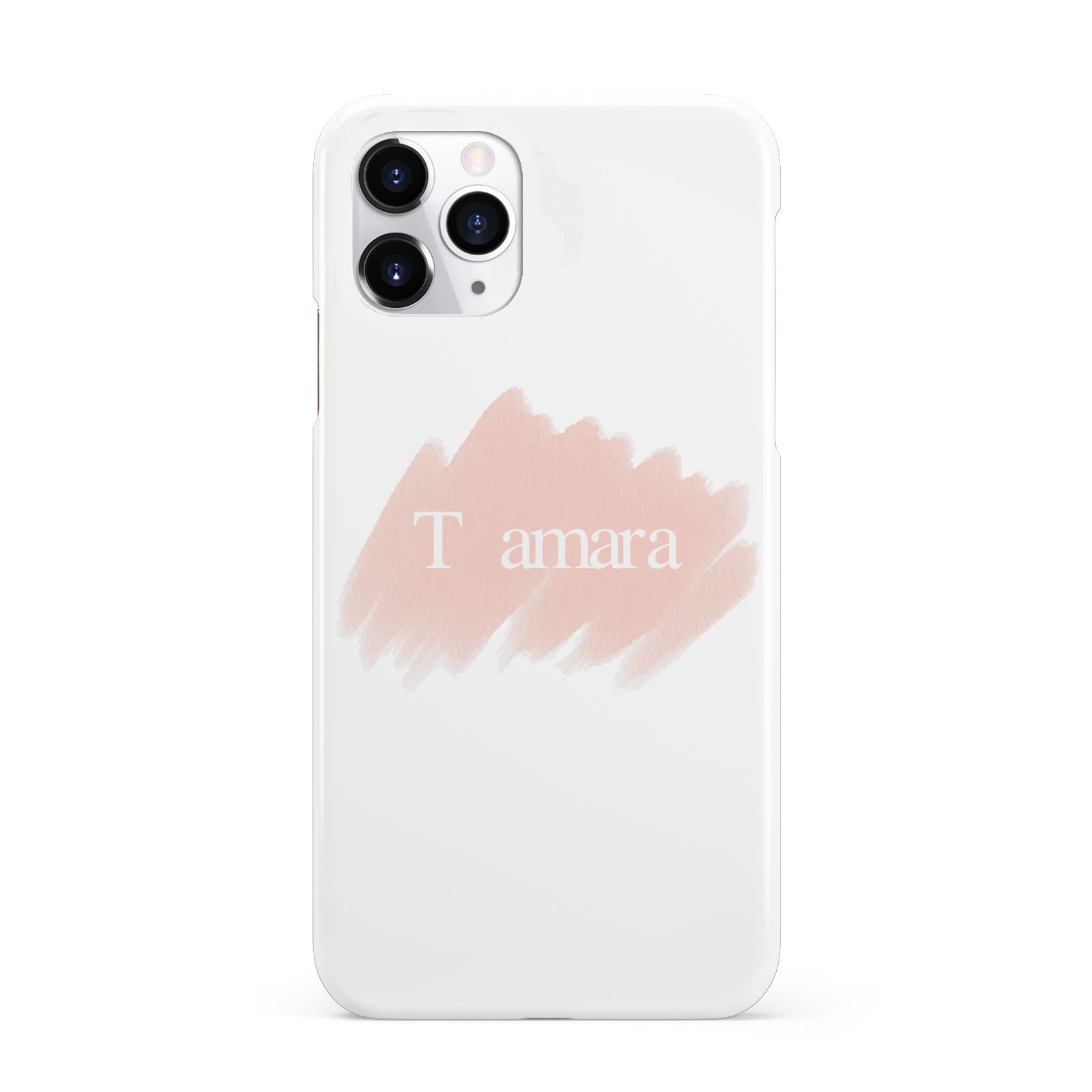 Personalised See Throiugh Clear Name iPhone 11 Pro 3D Snap Case