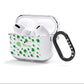 Personalised Shamrock AirPods Clear Case 3rd Gen Side Image