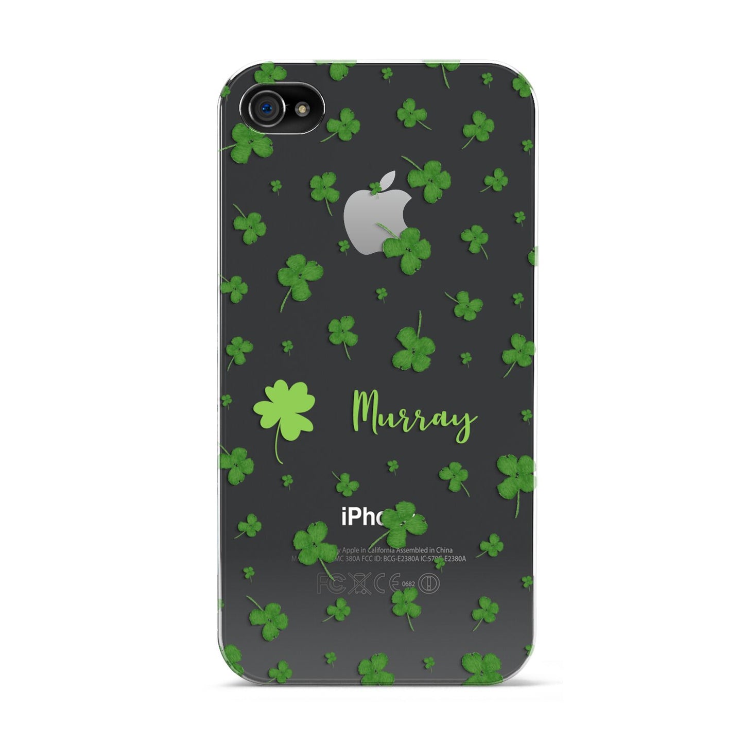 Personalised Shamrock Apple iPhone 4s Case