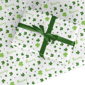 Personalised Shamrock Wrapping Paper