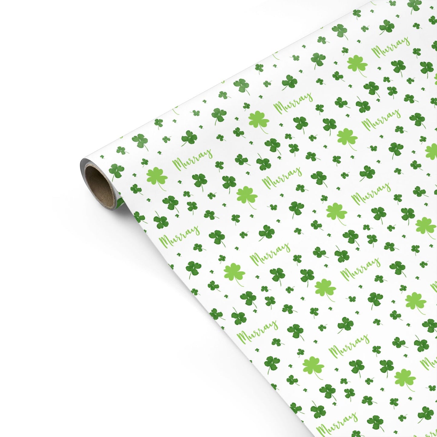 Personalised Shamrock Wrapping Paper Dyefor