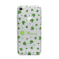 Personalised Shamrock iPhone 7 Bumper Case on Silver iPhone