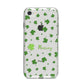 Personalised Shamrock iPhone 8 Bumper Case on Silver iPhone