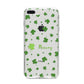 Personalised Shamrock iPhone 8 Plus Bumper Case on Silver iPhone