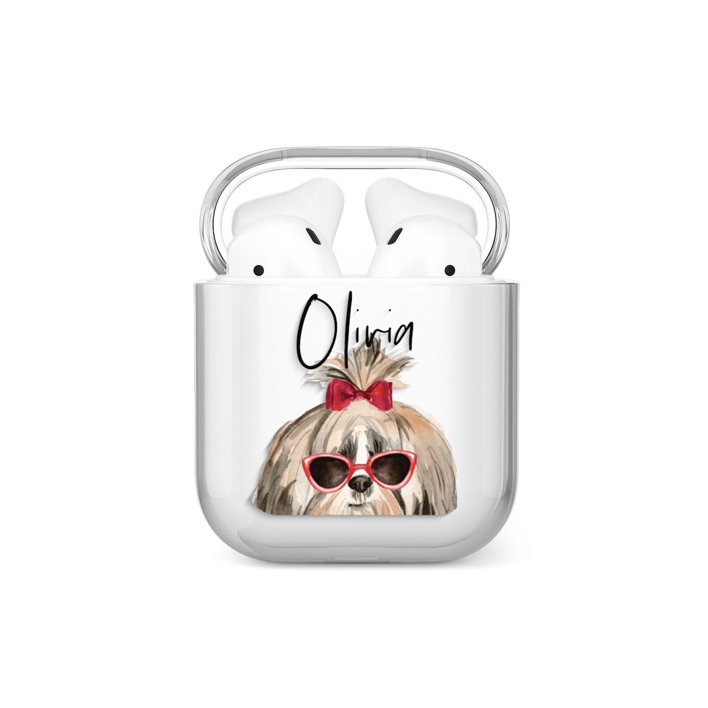 Personalised Shih Tzu Dog AirPods Case