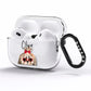 Personalised Shih Tzu Dog AirPods Pro Clear Case Side Image