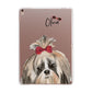Personalised Shih Tzu Dog Apple iPad Rose Gold Case