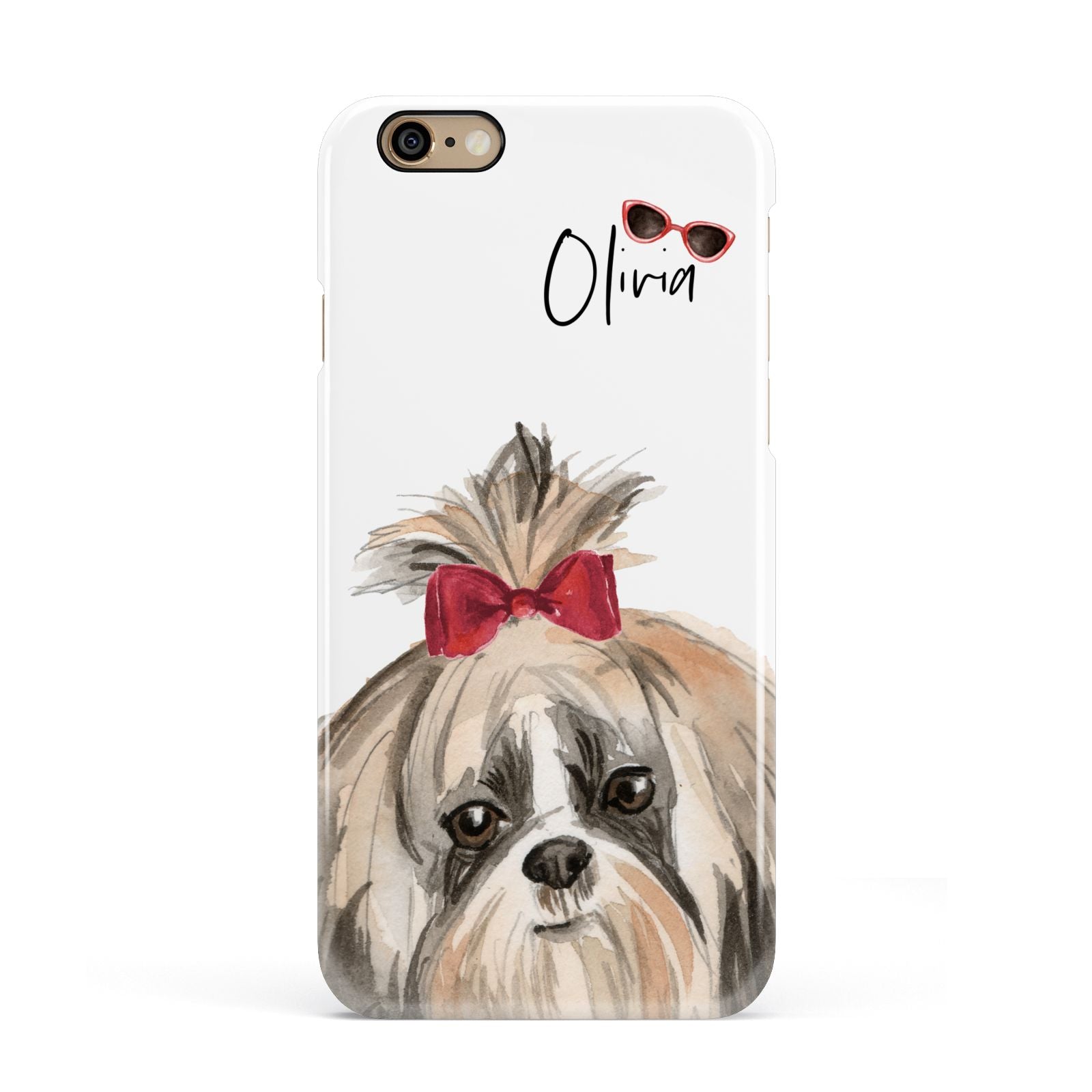 Personalised Shih Tzu Dog Apple iPhone 6 3D Snap Case