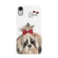 Personalised Shih Tzu Dog Apple iPhone XR White 3D Snap Case