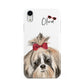 Personalised Shih Tzu Dog Apple iPhone XR White 3D Tough Case