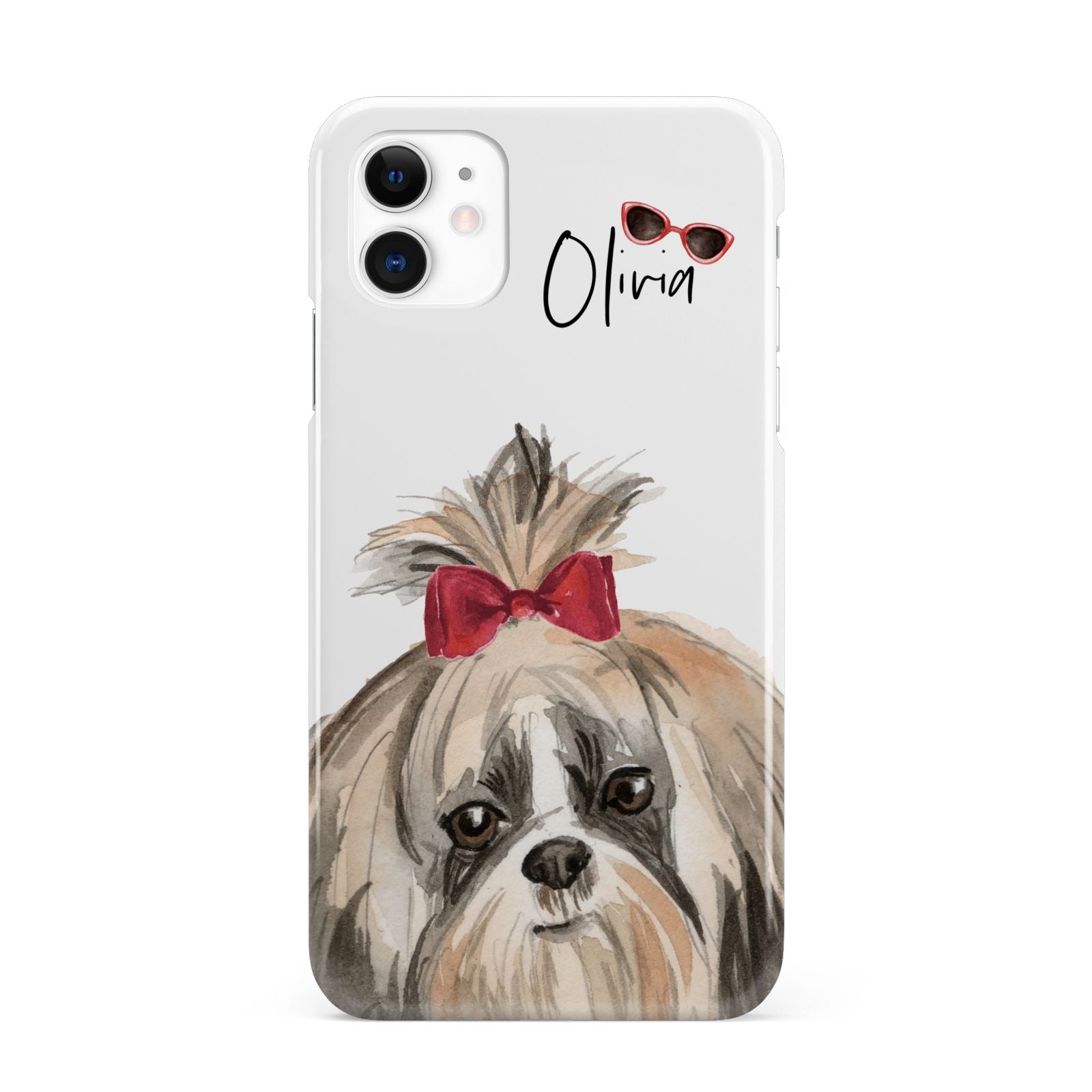 Personalised Shih Tzu Dog iPhone 11 3D Snap Case