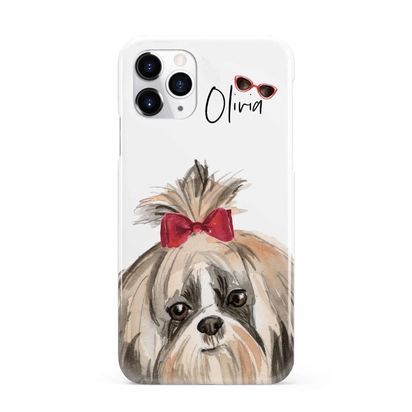 Personalised Shih Tzu Dog iPhone 11 Pro 3D Snap Case