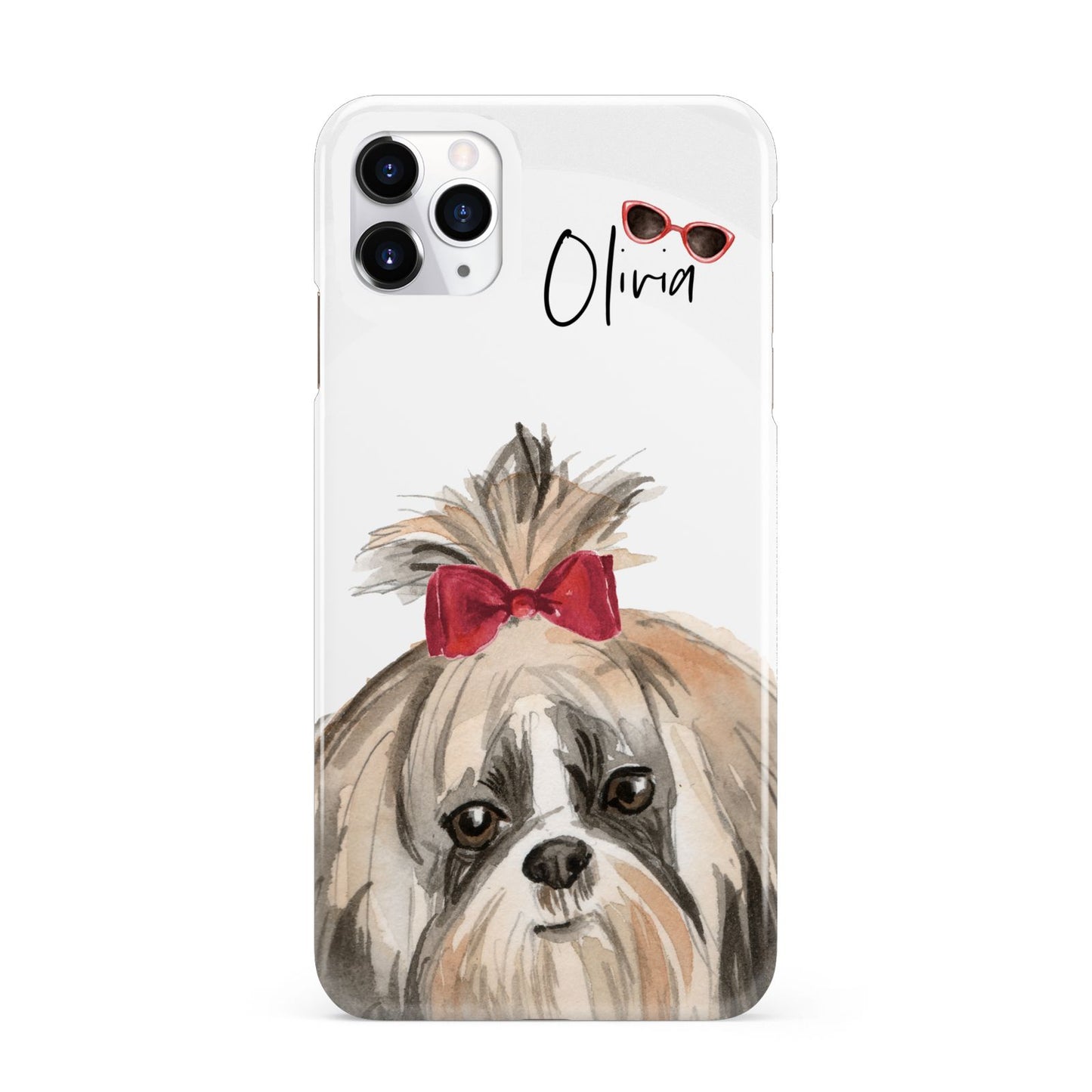 Personalised Shih Tzu Dog iPhone 11 Pro Max 3D Snap Case