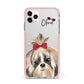 Personalised Shih Tzu Dog iPhone 11 Pro Max Impact Pink Edge Case