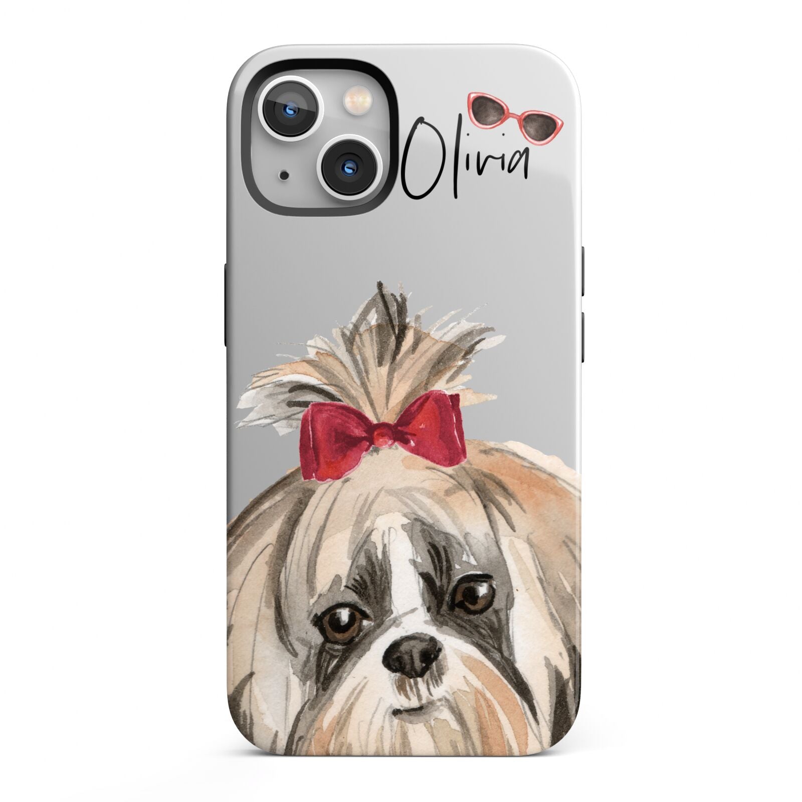 Personalised Shih Tzu Dog iPhone 13 Full Wrap 3D Tough Case