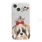 Personalised Shih Tzu Dog iPhone 13 Mini Clear Bumper Case