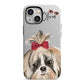 Personalised Shih Tzu Dog iPhone 13 Mini Full Wrap 3D Tough Case