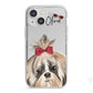 Personalised Shih Tzu Dog iPhone 13 Mini TPU Impact Case with White Edges