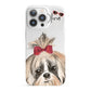 Personalised Shih Tzu Dog iPhone 13 Pro Full Wrap 3D Snap Case