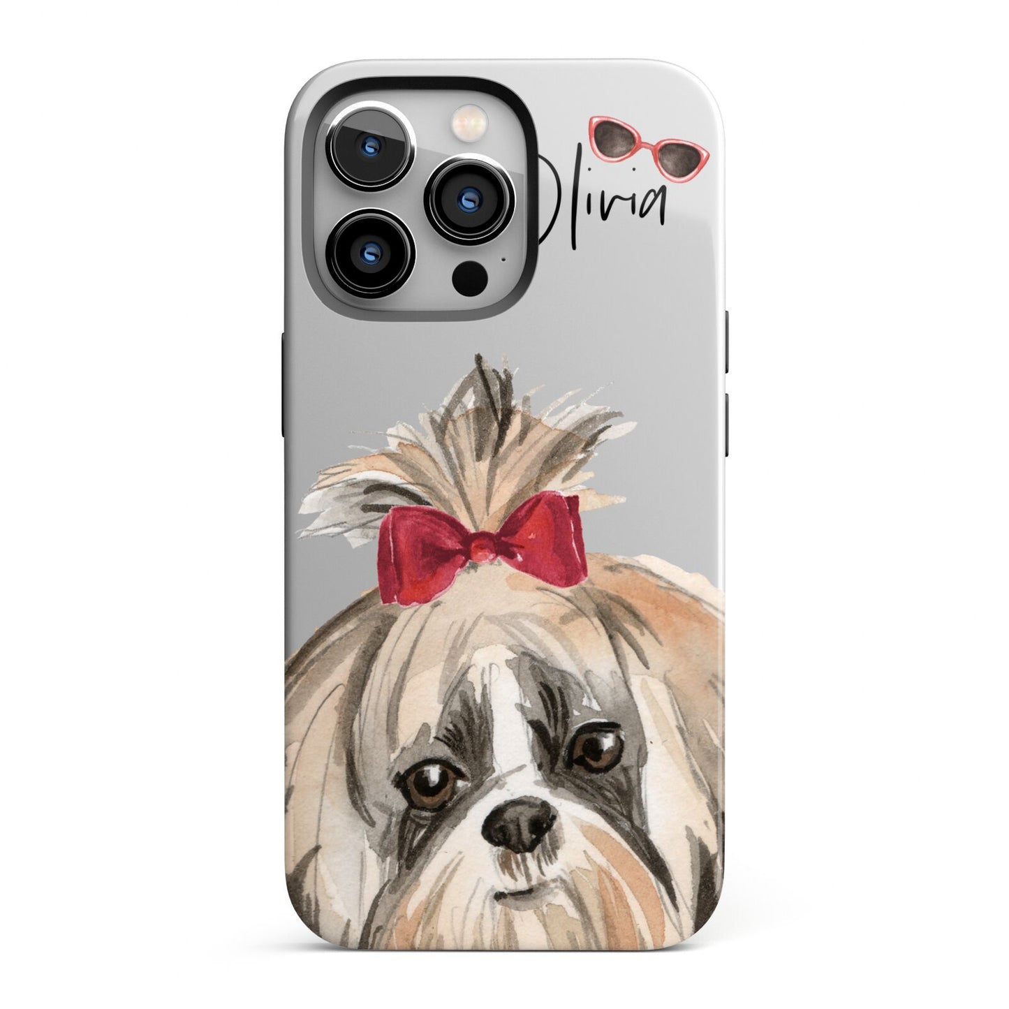 Personalised Shih Tzu Dog iPhone 13 Pro Full Wrap 3D Tough Case