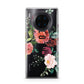 Personalised Side Name Clear Floral Huawei Mate 30 Pro Phone Case
