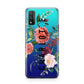 Personalised Side Name Clear Floral Huawei P Smart 2020