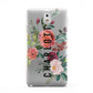 Personalised Side Name Clear Floral Samsung Galaxy Note 3 Case