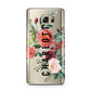 Personalised Side Name Clear Floral Samsung Galaxy Note 5 Case
