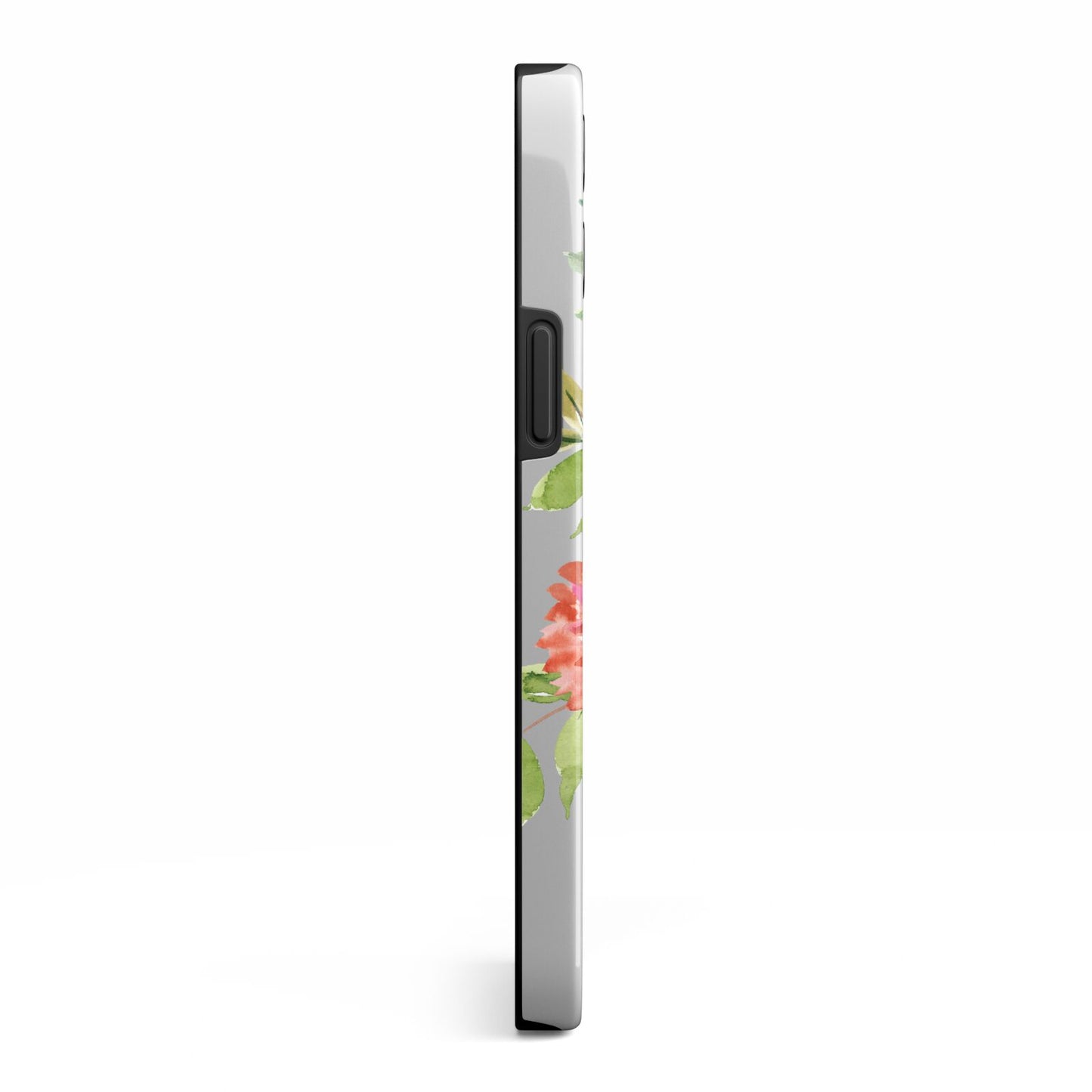 Personalised Side Name Clear Floral iPhone 13 Pro Max Side Image 3D Tough Case