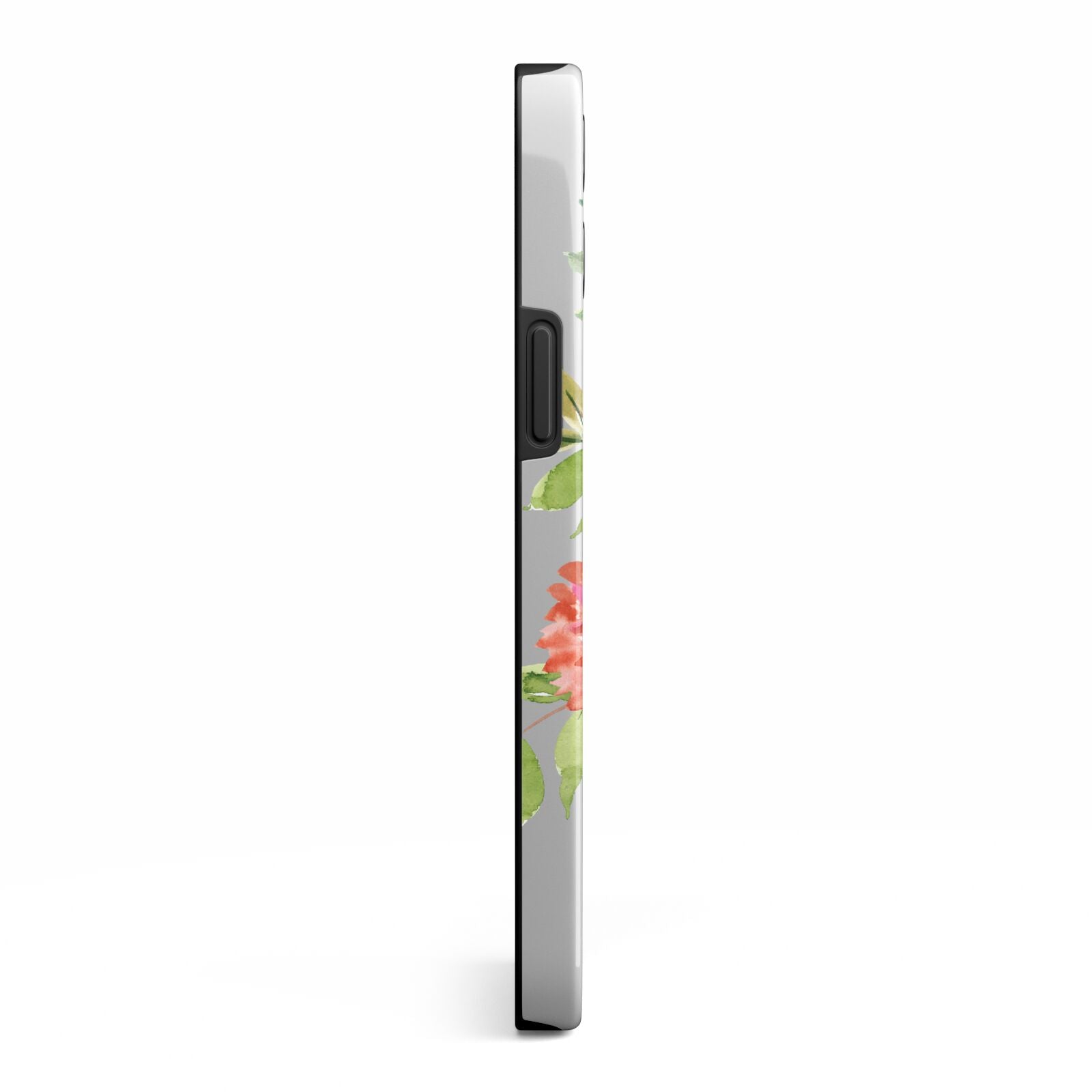 Personalised Side Name Clear Floral iPhone 13 Pro Max Side Image 3D Tough Case