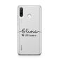 Personalised Signature Name Black Huawei P30 Lite Phone Case