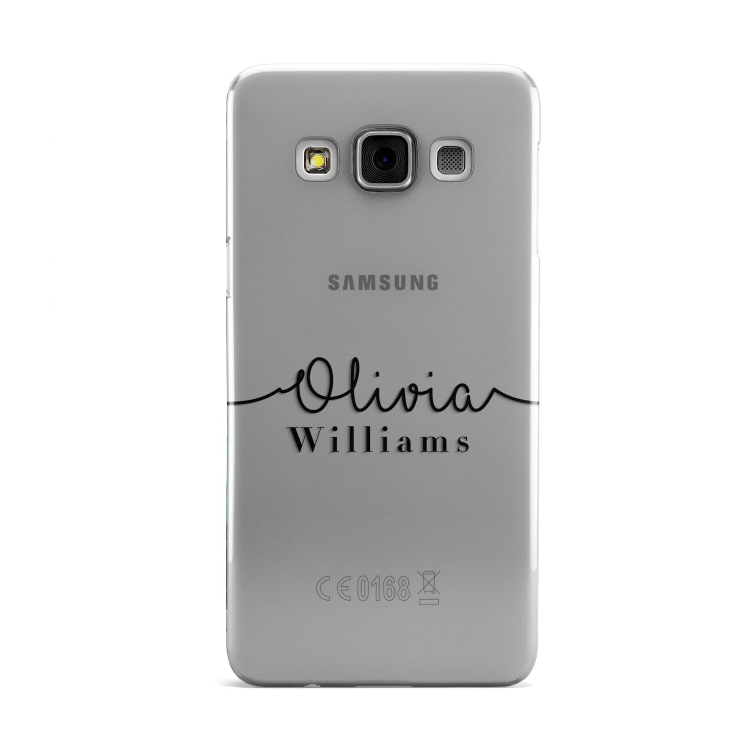 Personalised Signature Name Black Samsung Galaxy A3 Case