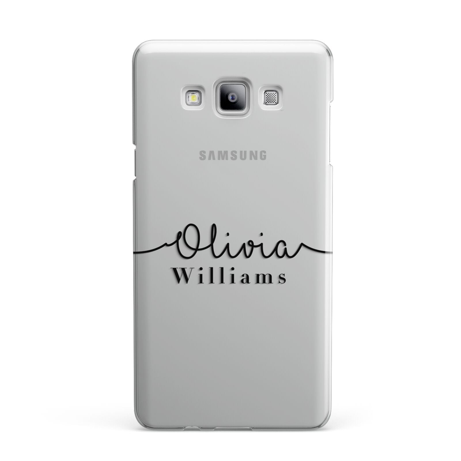 Personalised Signature Name Black Samsung Galaxy A7 2015 Case