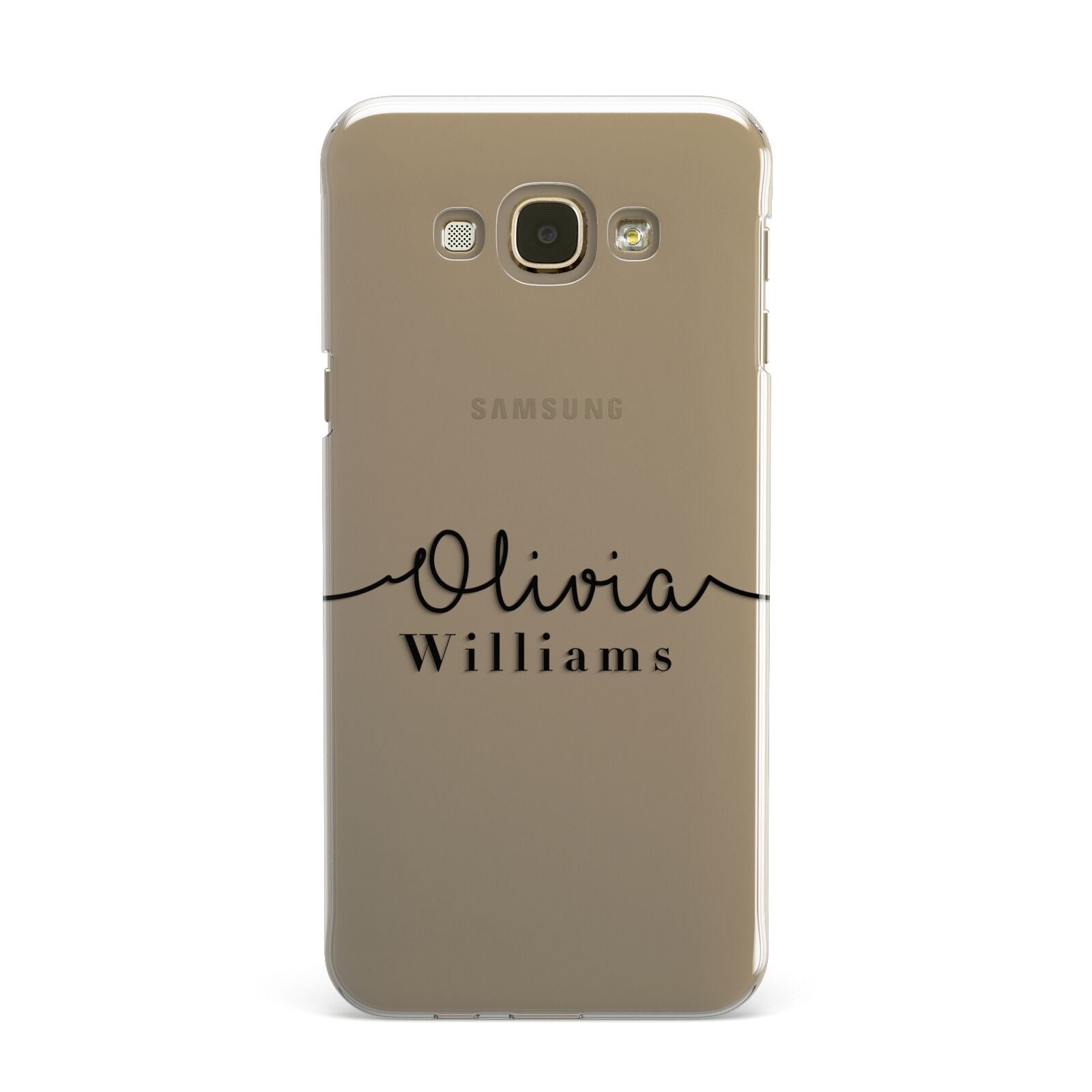 Personalised Signature Name Black Samsung Galaxy A8 Case