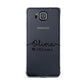 Personalised Signature Name Black Samsung Galaxy Alpha Case