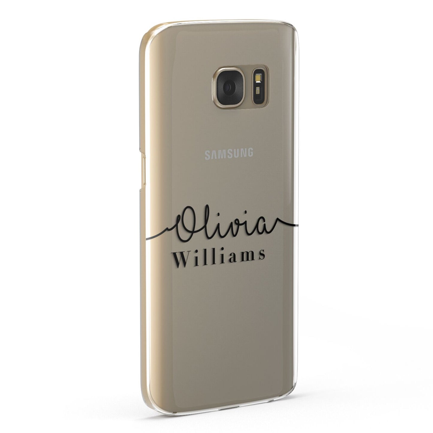 Personalised Signature Name Black Samsung Galaxy Case Fourty Five Degrees