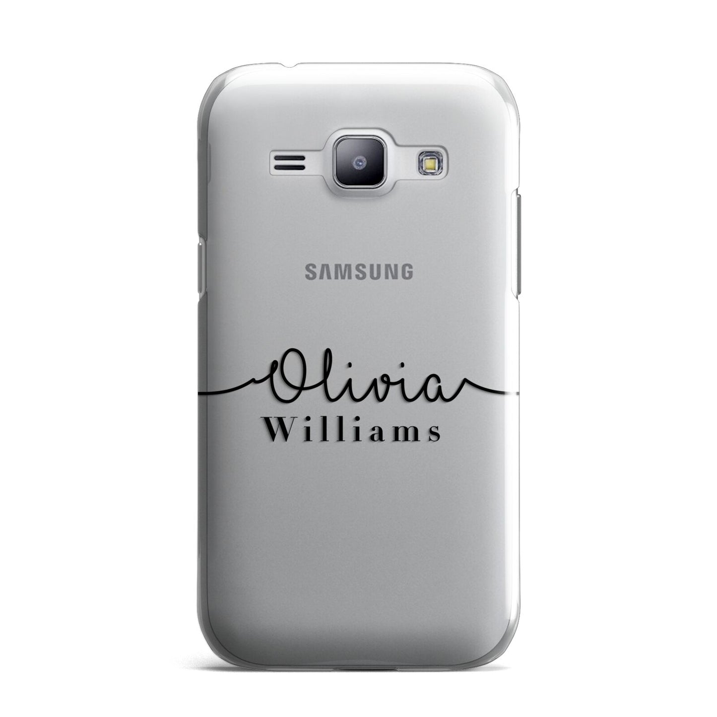 Personalised Signature Name Black Samsung Galaxy J1 2015 Case