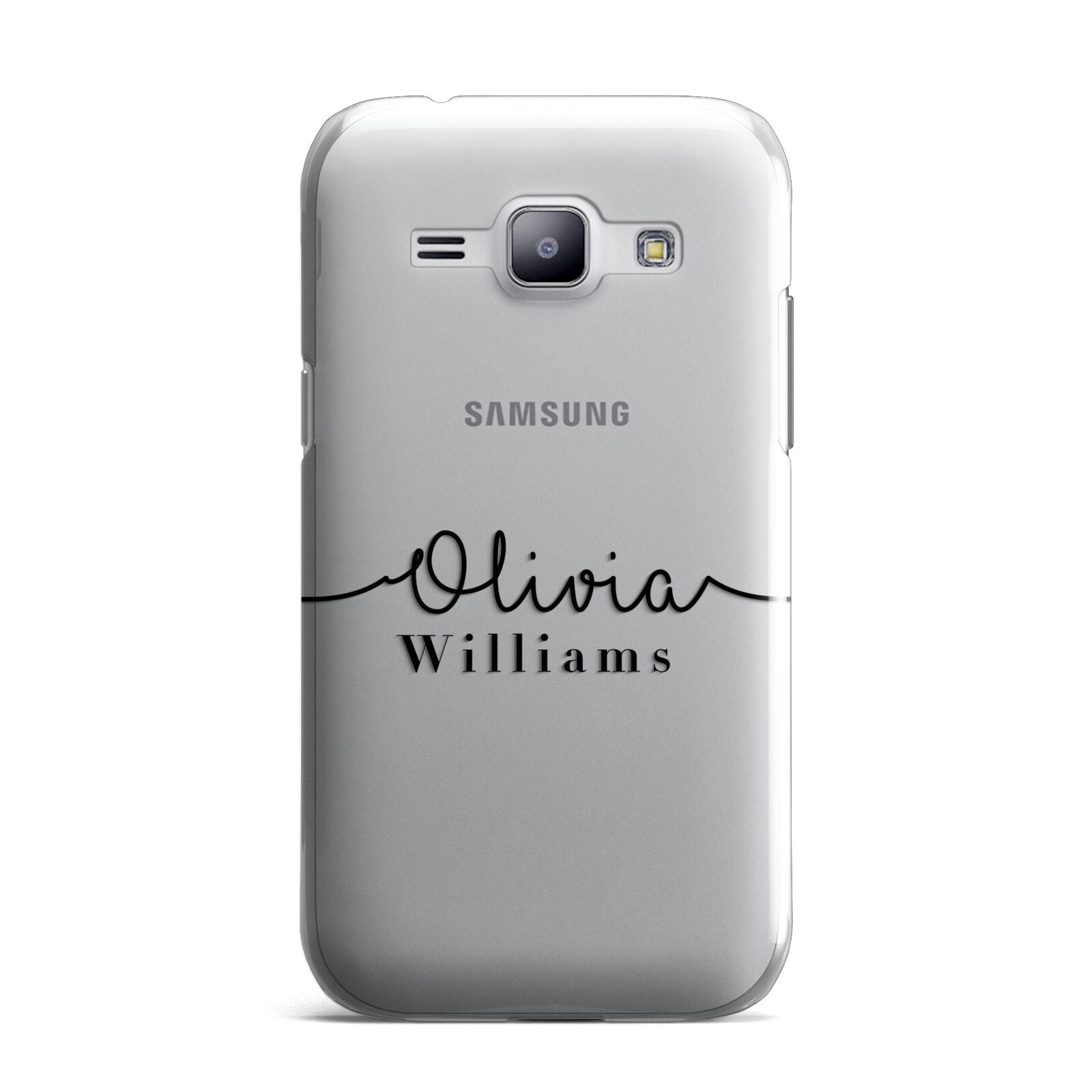 Personalised Signature Name Black Samsung Galaxy J1 2015 Case