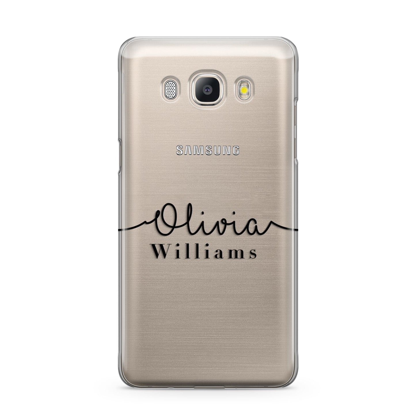 Personalised Signature Name Black Samsung Galaxy J5 2016 Case