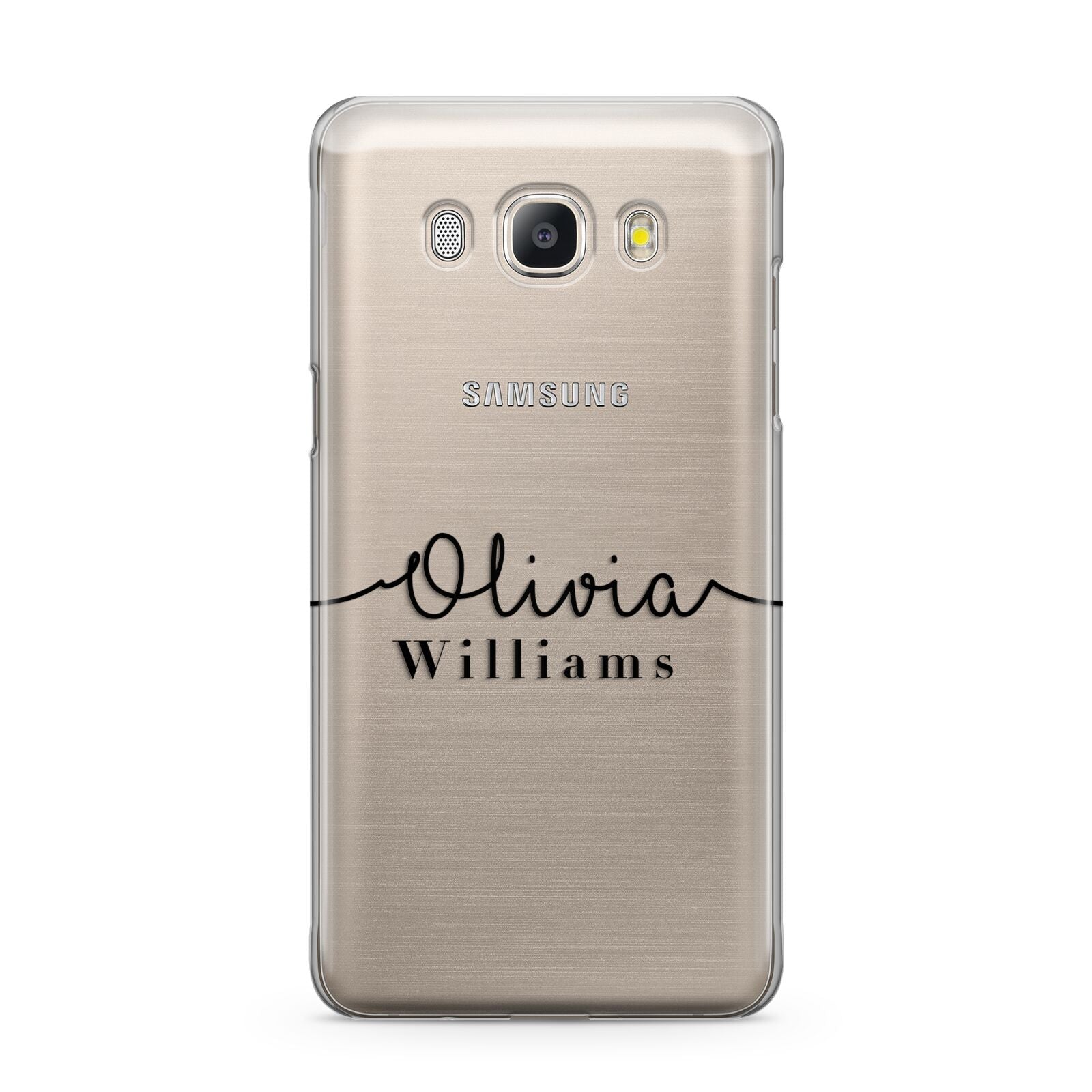 Personalised Signature Name Black Samsung Galaxy J5 2016 Case
