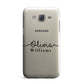 Personalised Signature Name Black Samsung Galaxy J7 Case