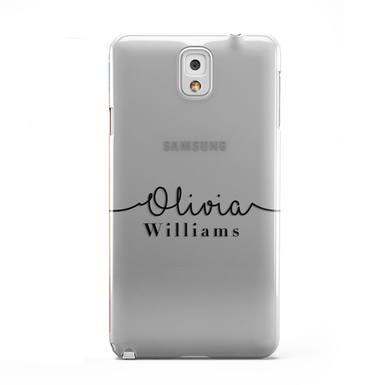 Personalised Signature Name Black Samsung Galaxy Note 3 Case