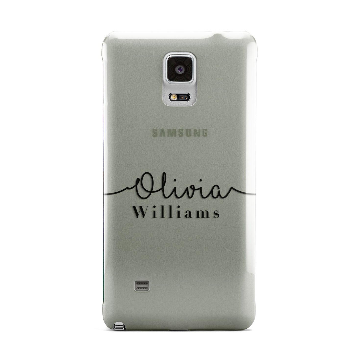 Personalised Signature Name Black Samsung Galaxy Note 4 Case