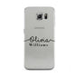 Personalised Signature Name Black Samsung Galaxy S6 Case