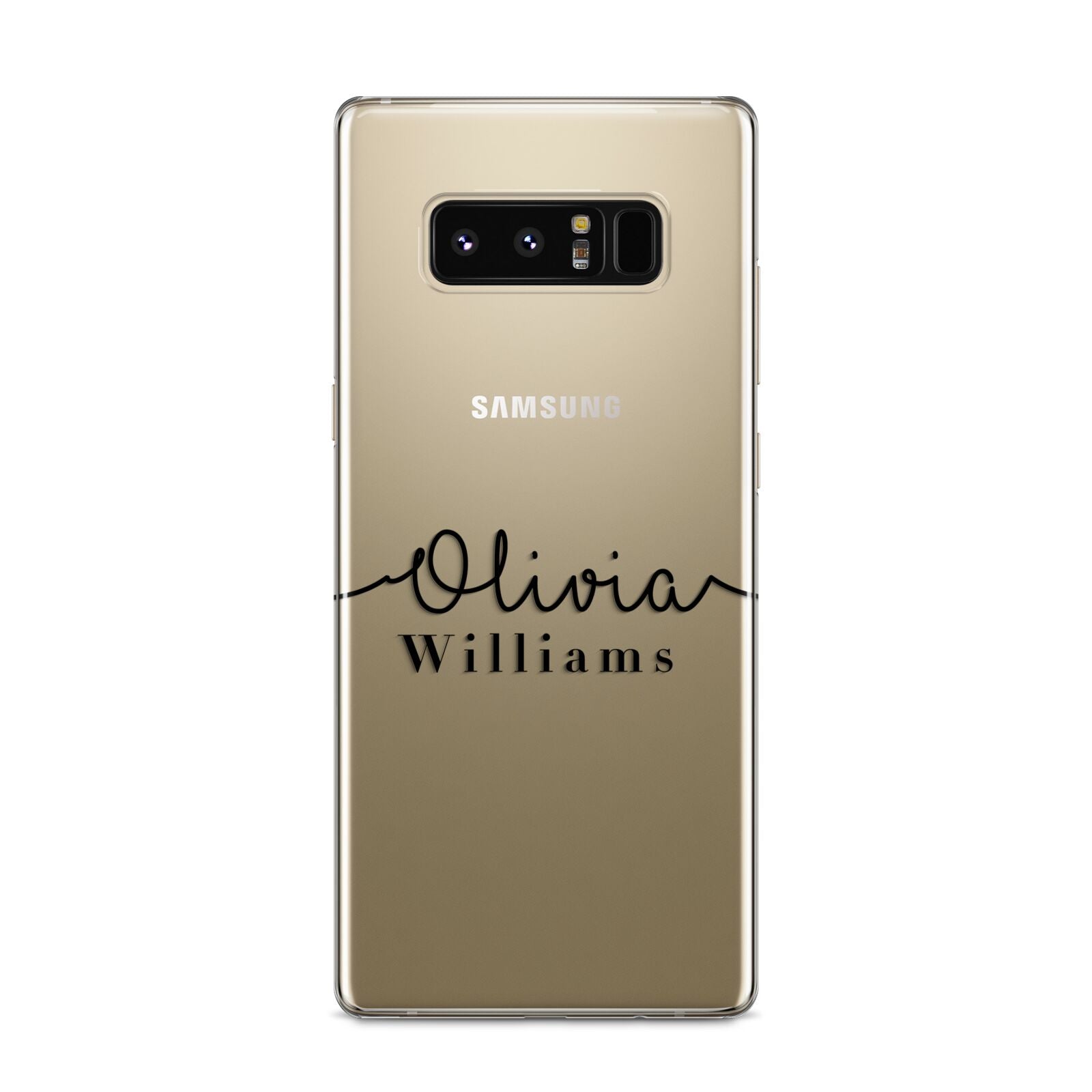 Personalised Signature Name Black Samsung Galaxy S8 Case