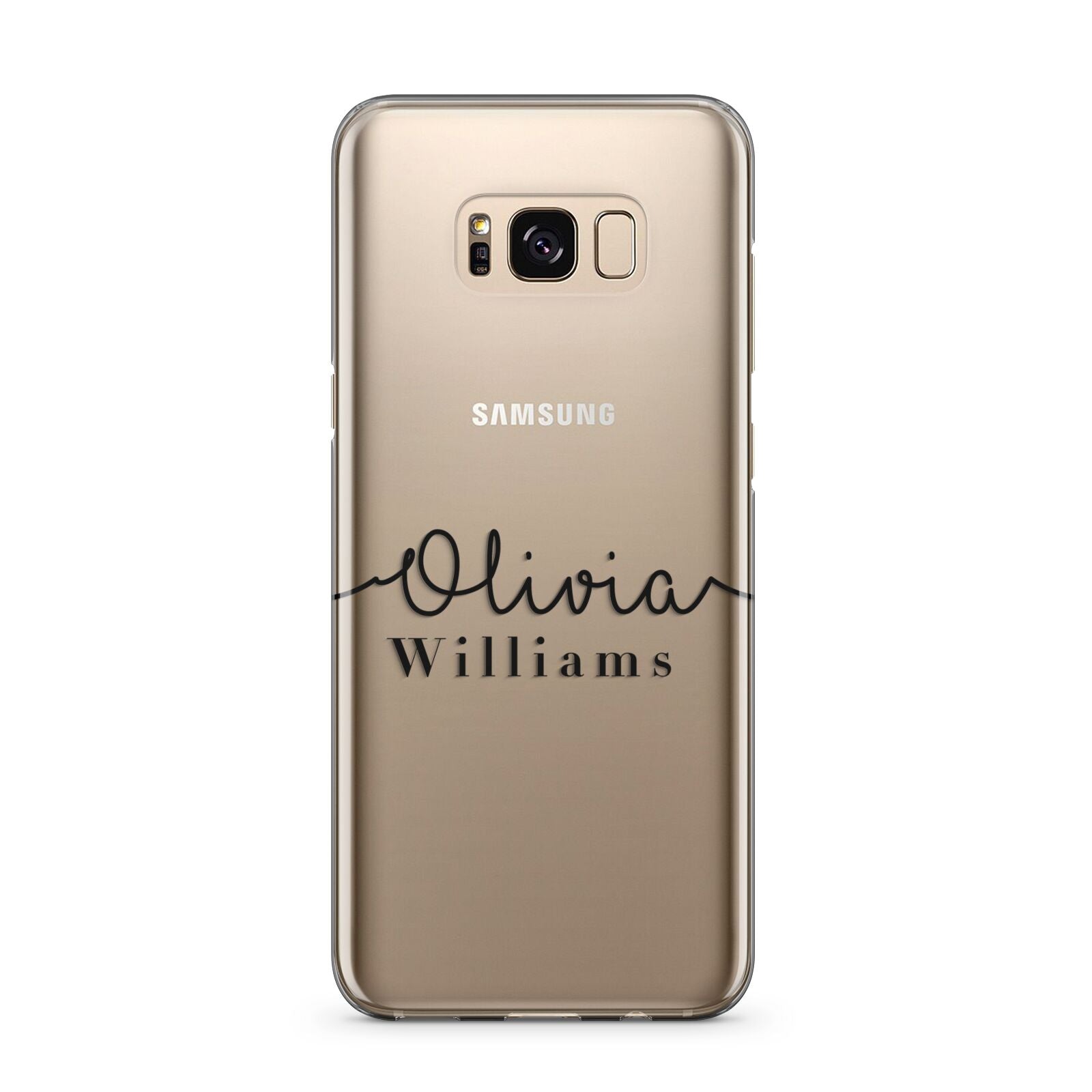 Personalised Signature Name Black Samsung Galaxy S8 Plus Case