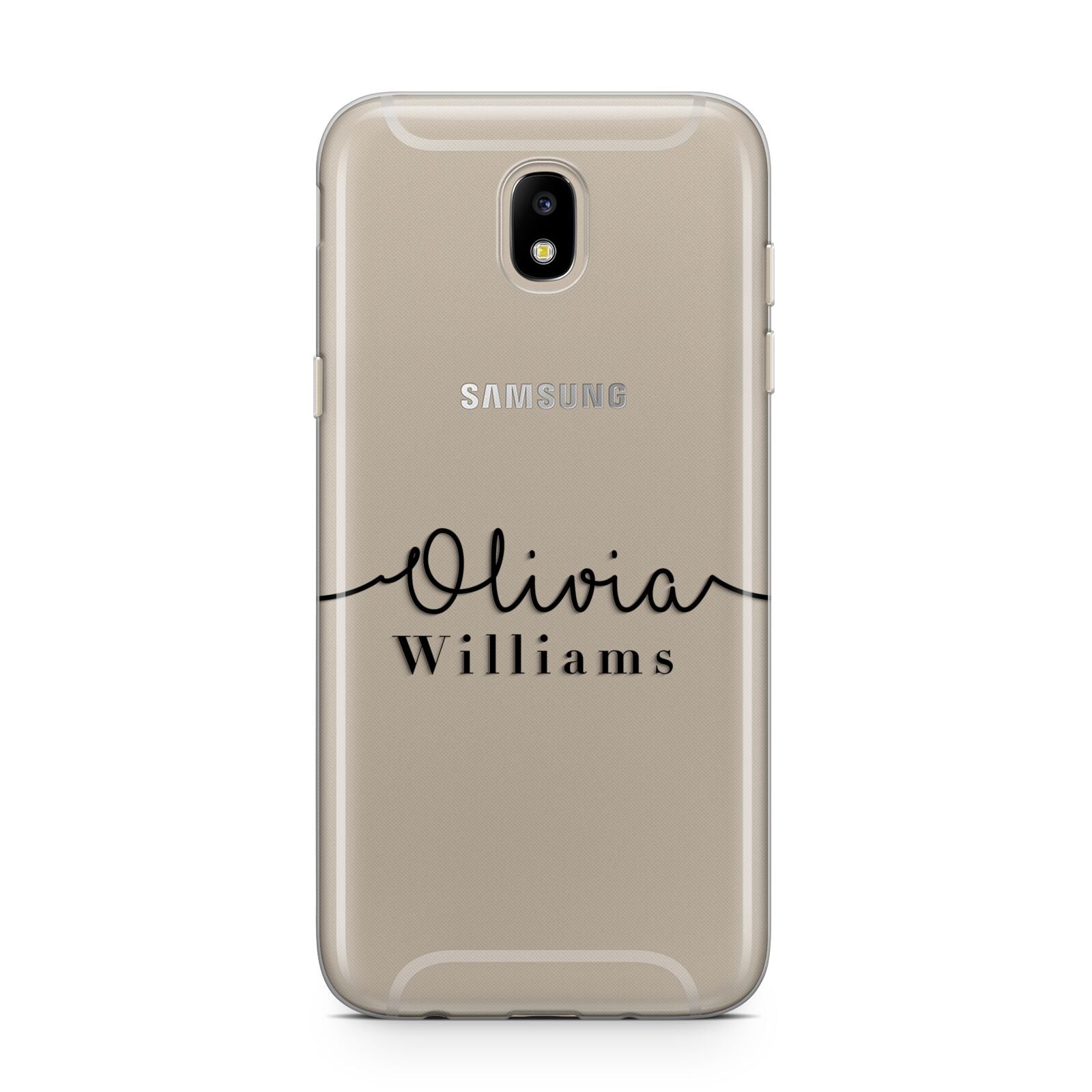 Personalised Signature Name Black Samsung J5 2017 Case