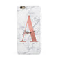 Personalised Signature Rose Gold Marble Apple iPhone 6 Plus 3D Tough Case