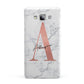 Personalised Signature Rose Gold Marble Samsung Galaxy A7 2015 Case