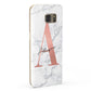Personalised Signature Rose Gold Marble Samsung Galaxy Case Fourty Five Degrees